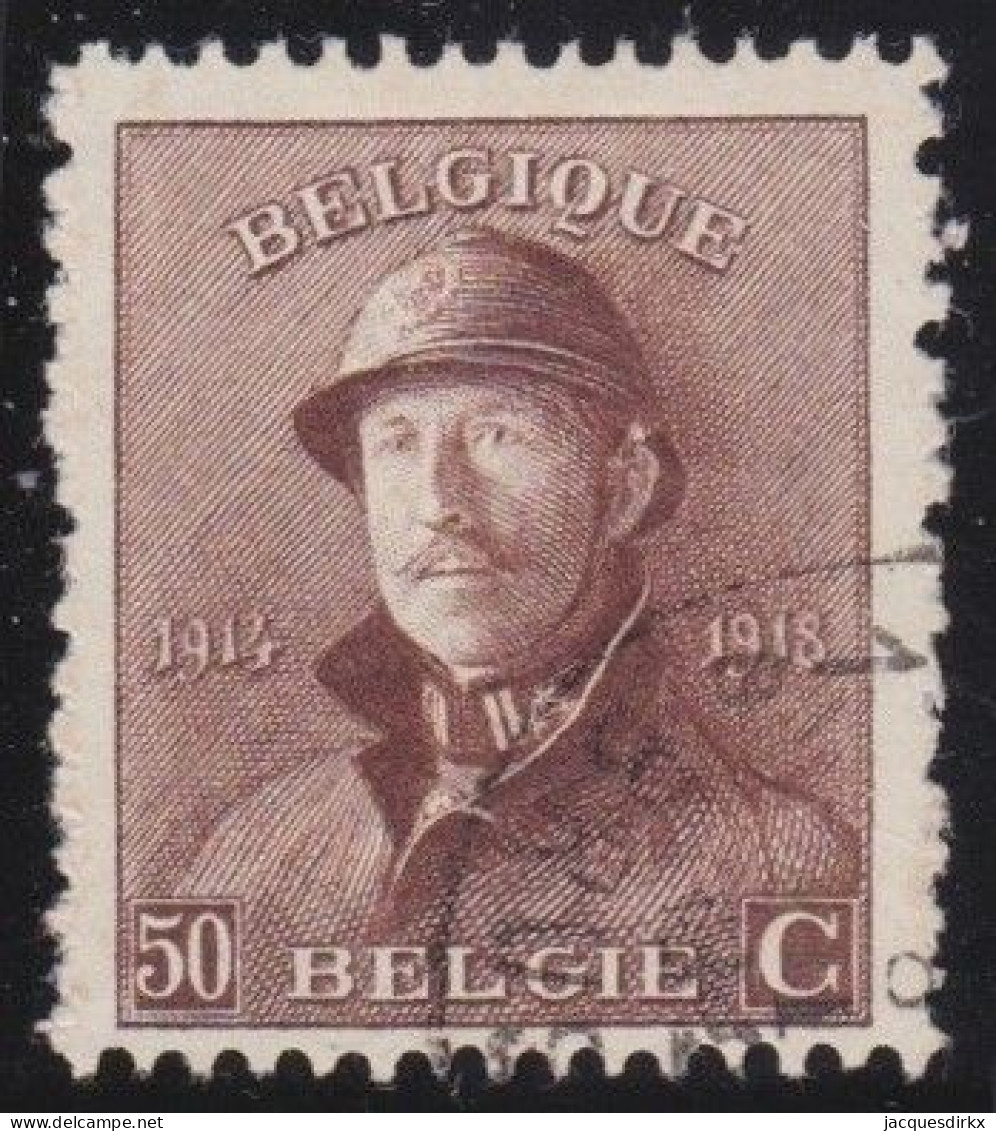 Belgie  .   OBP    .    174     .     O        .   Gestempeld   .   /    .   Oblitéré - 1919-1920 Behelmter König