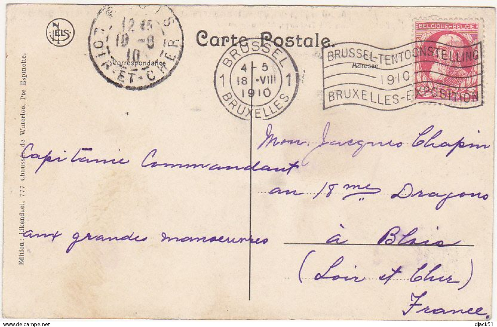 Belgique / Petite Espinette - Villa, "La Fraisière", Avenue Lekime - 1910 - Uccle - Ukkel
