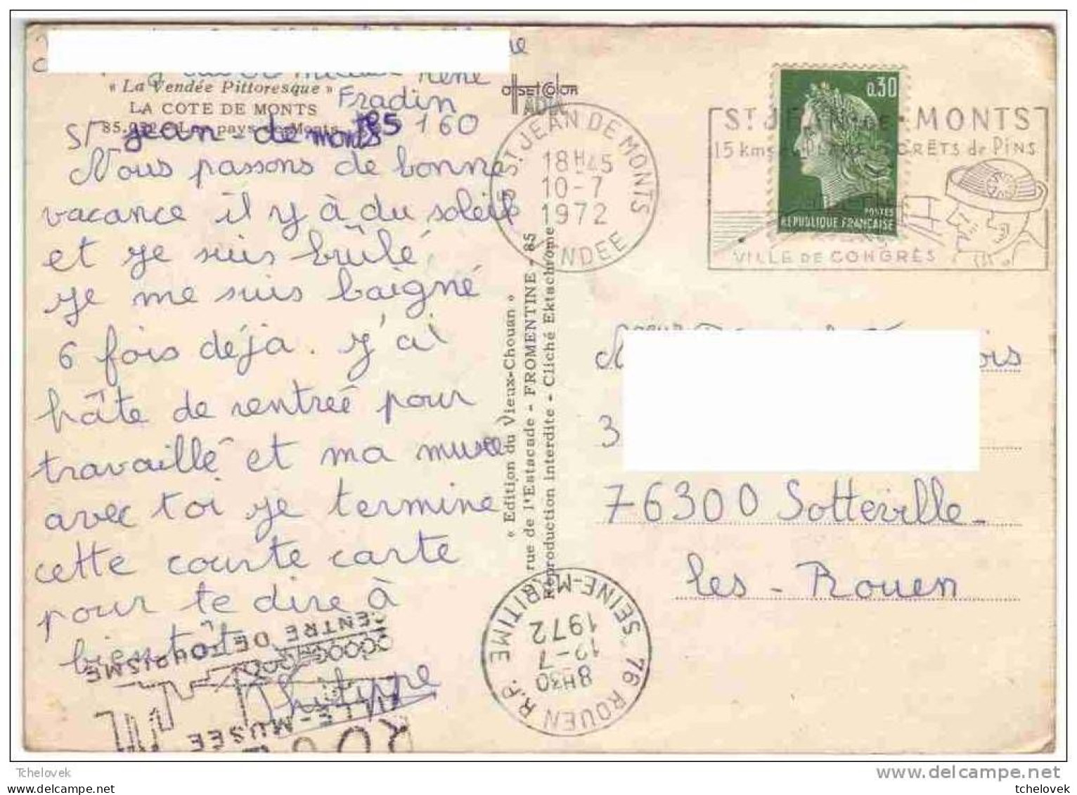 (85). Vendée. Bretignole Sur Mer & 16 Plage Des Dunes 1970 - Bretignolles Sur Mer