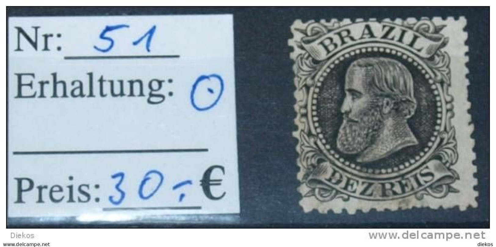 Brasil   Michel Nr; 51  O Cancled         #4876 - Used Stamps