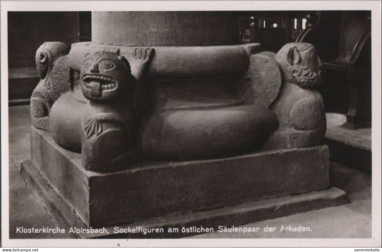 54728 - Alpirsbach - Klosterkirche, Sockelfiguren - Ca. 1950 - Alpirsbach