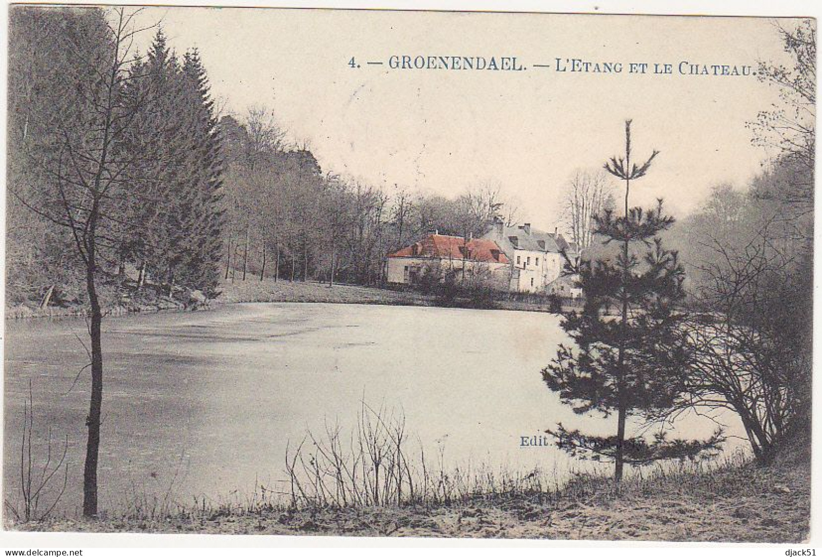 Belgique / GROENENDAEL - L'Etang Et Le Château - 1910 - Höilaart