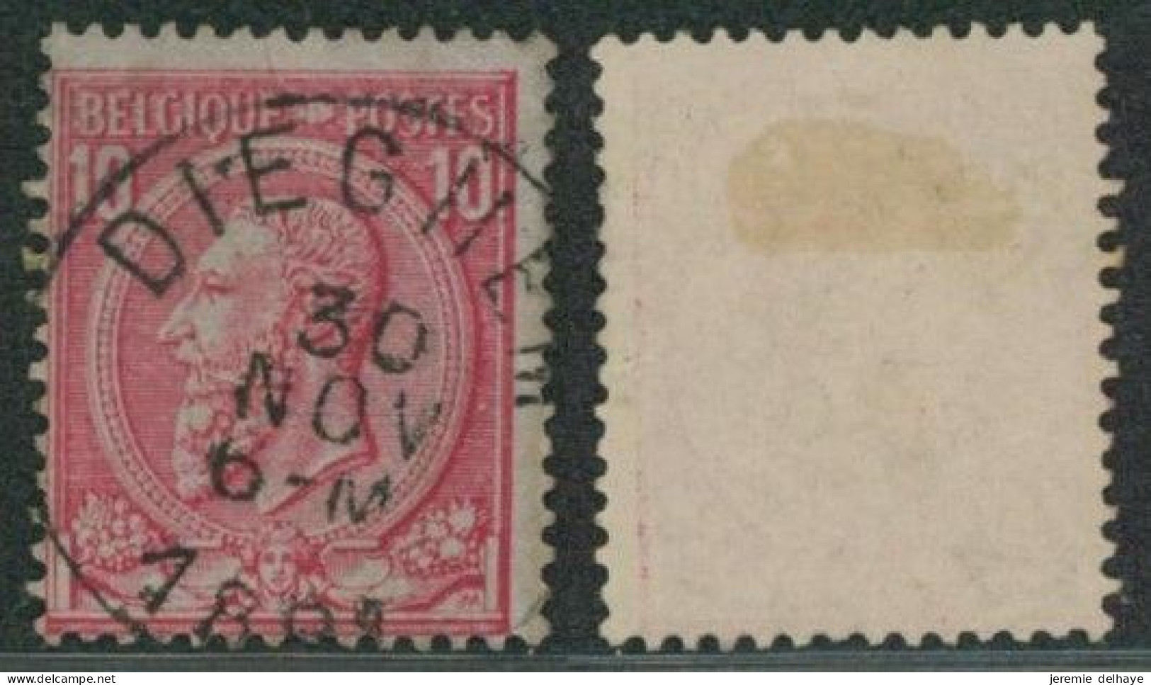 émission 1884 - N°46 Obl Simple Cercle "Dieghem" - 1884-1891 Leopoldo II