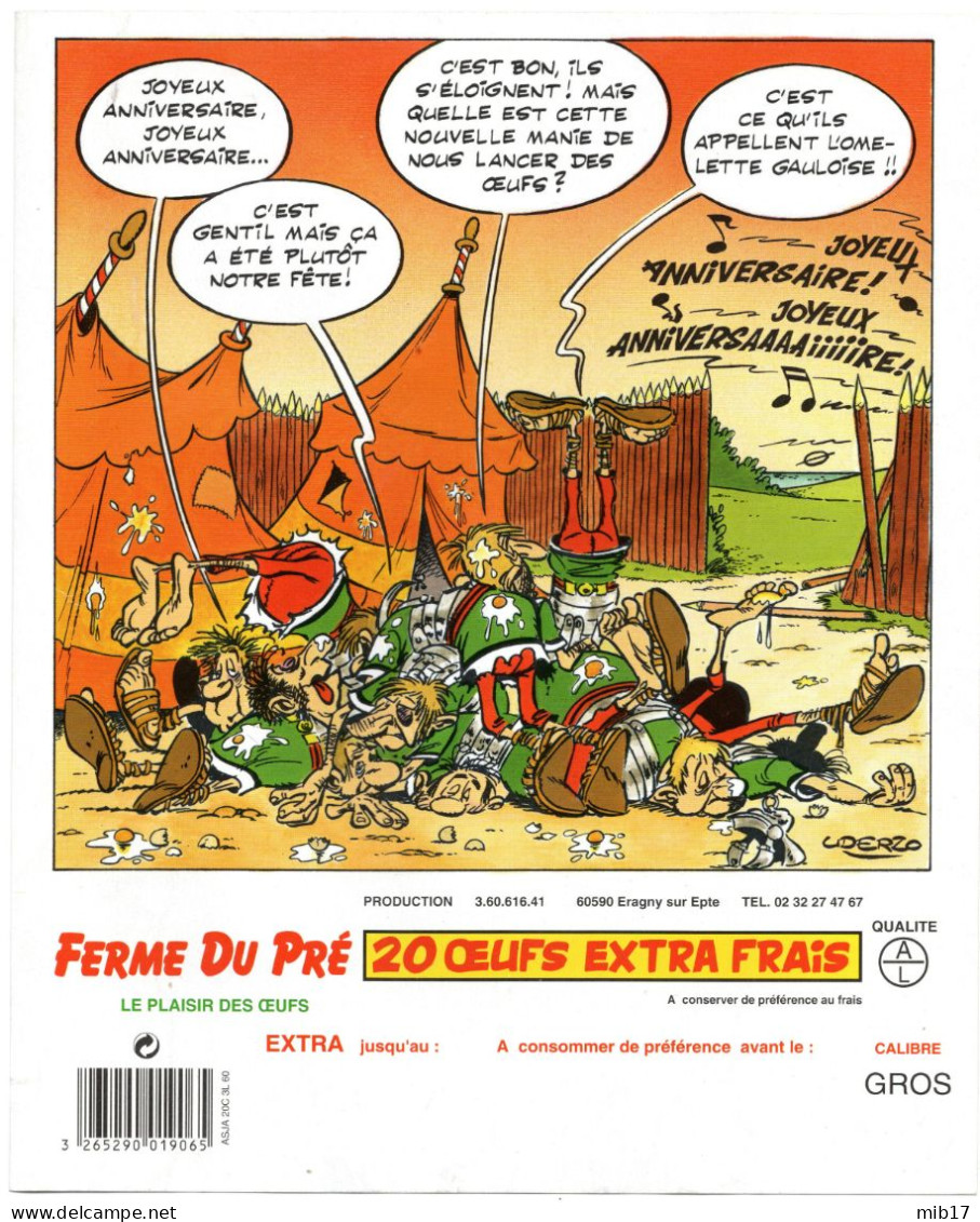 Image Astérix - UDERZO Dessin Pour La Publicité "ferme Du Pré" - Oeufs - Pubblicitari