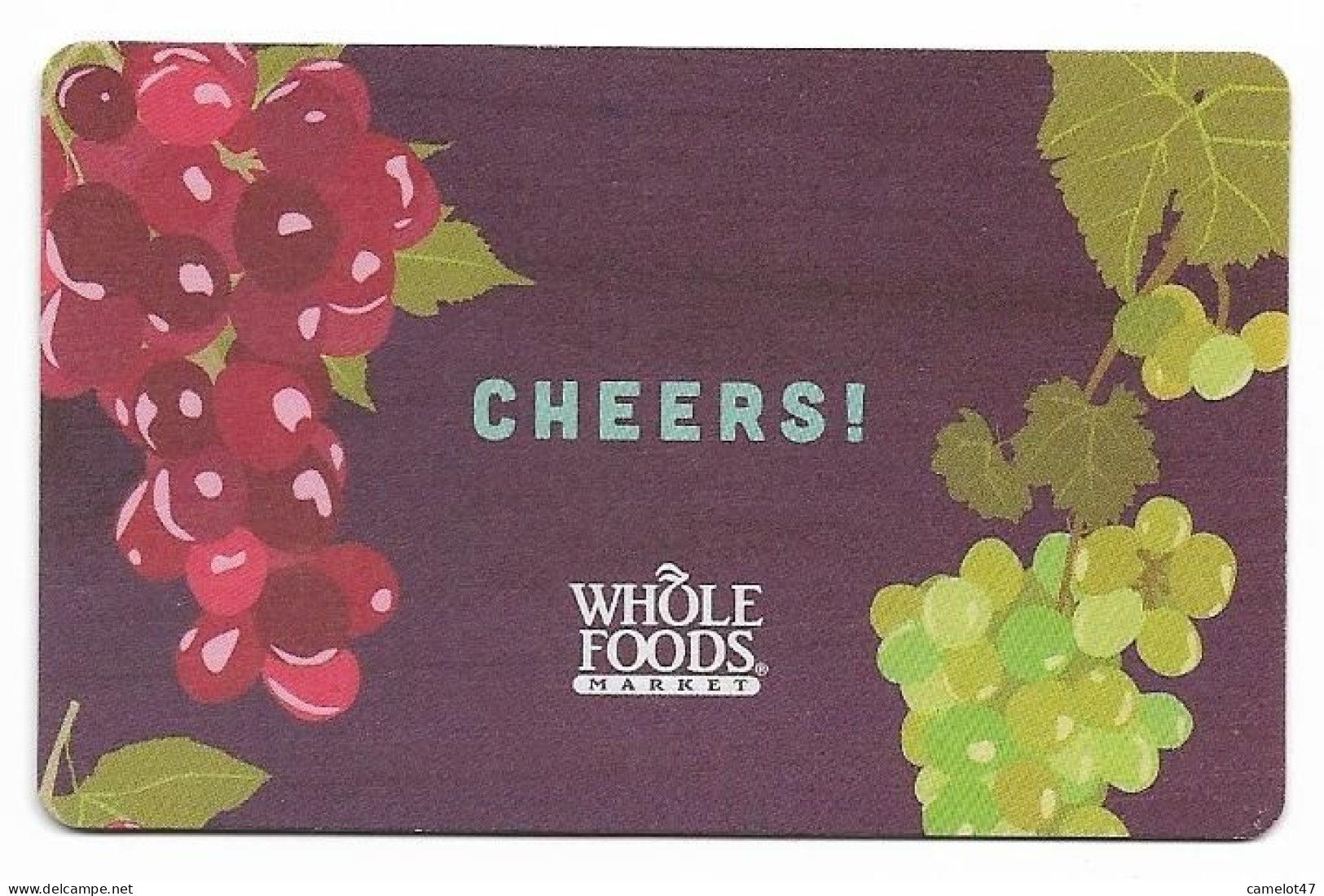 Whole Foods, U.S.A., Carte Cadeau Pour Collection, Sans Valeur, # Wholefoods-9 - Cartes De Fidélité Et Cadeau