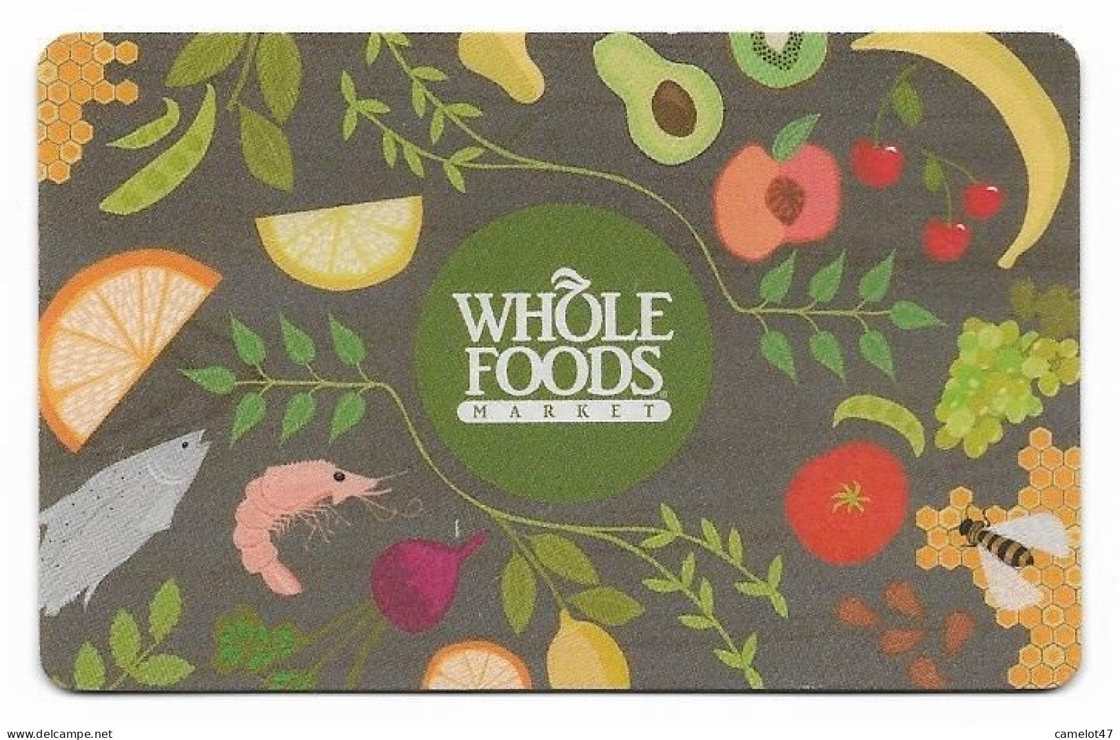 Whole Foods, U.S.A., Carte Cadeau Pour Collection, Sans Valeur, # Wholefoods-13 - Cartes De Fidélité Et Cadeau