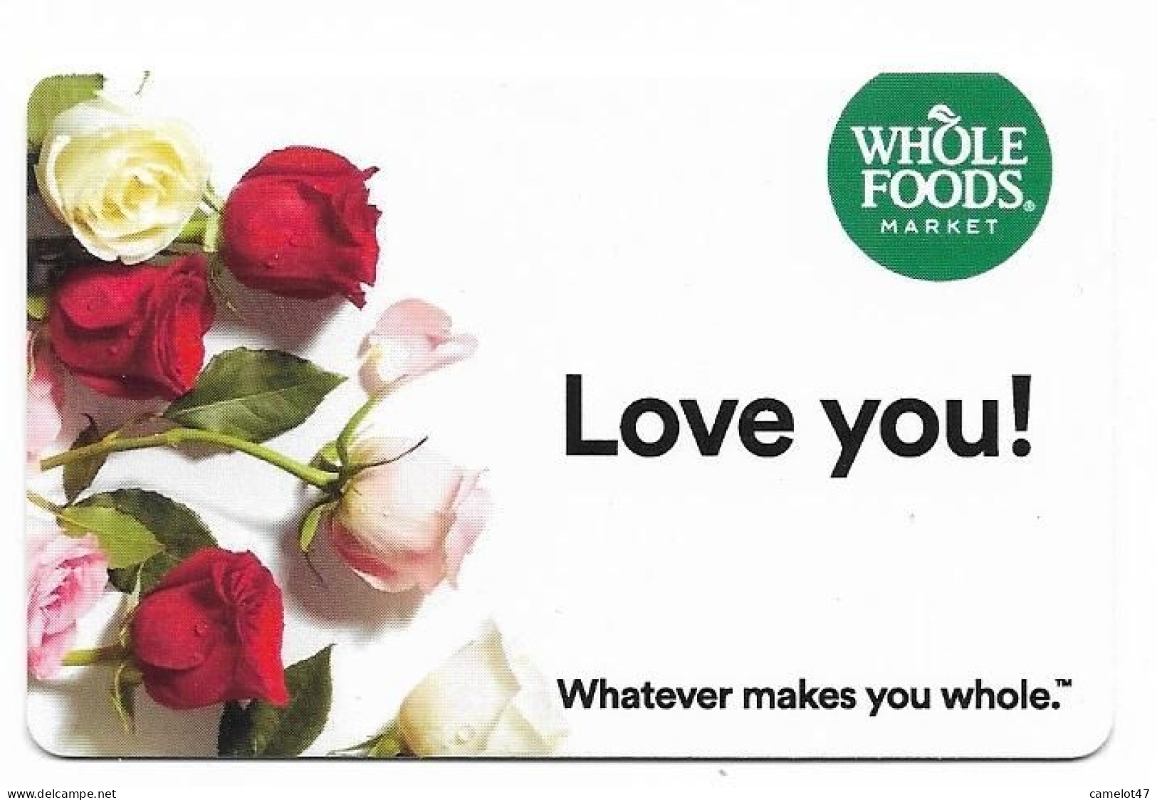 Whole Foods, U.S.A., Carte Cadeau Pour Collection, Sans Valeur, # Wholefoods-24 - Cartes De Fidélité Et Cadeau