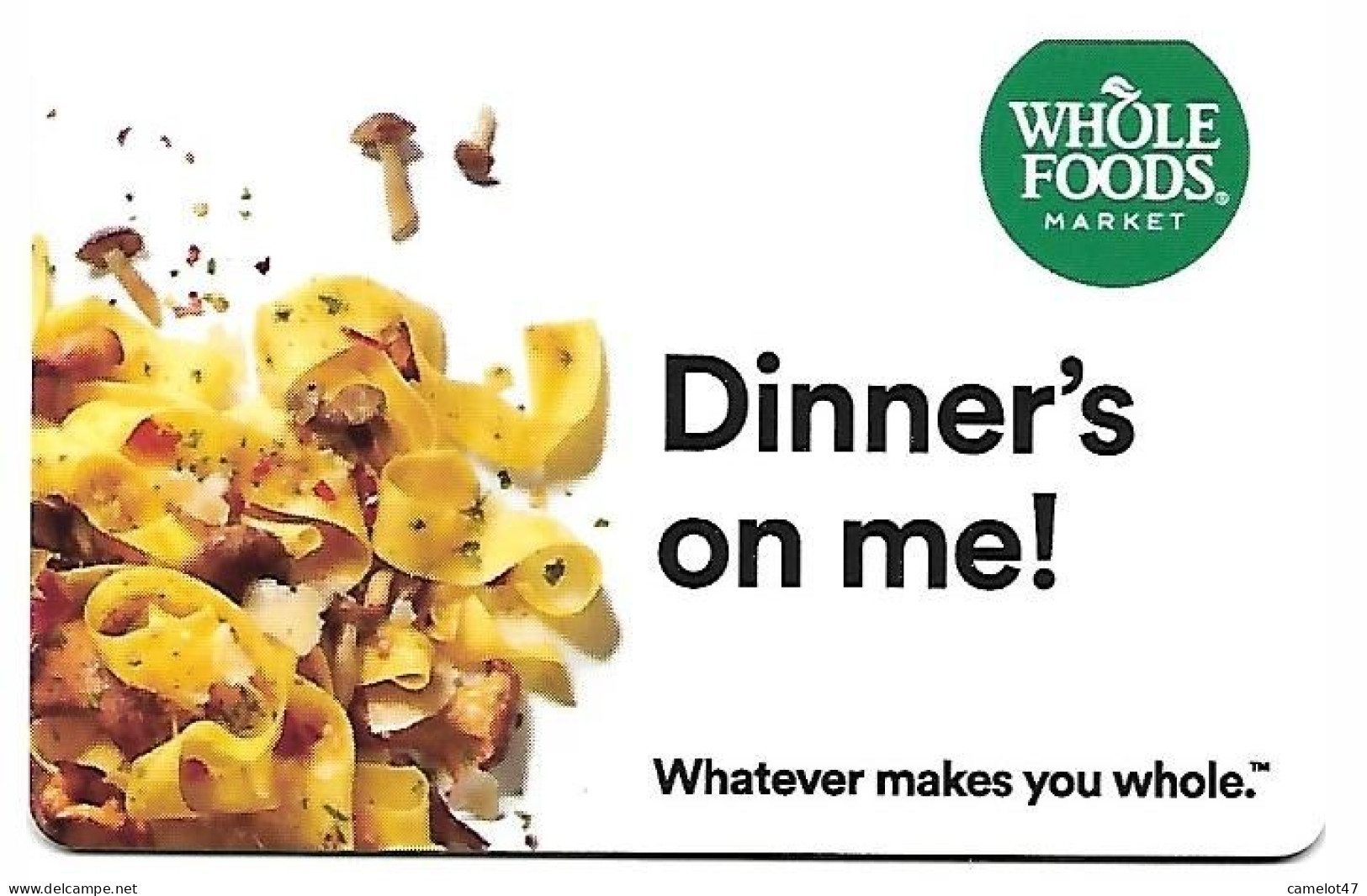 Whole Foods, U.S.A., Carte Cadeau Pour Collection, Sans Valeur, # Wholefoods-26 - Cartes De Fidélité Et Cadeau