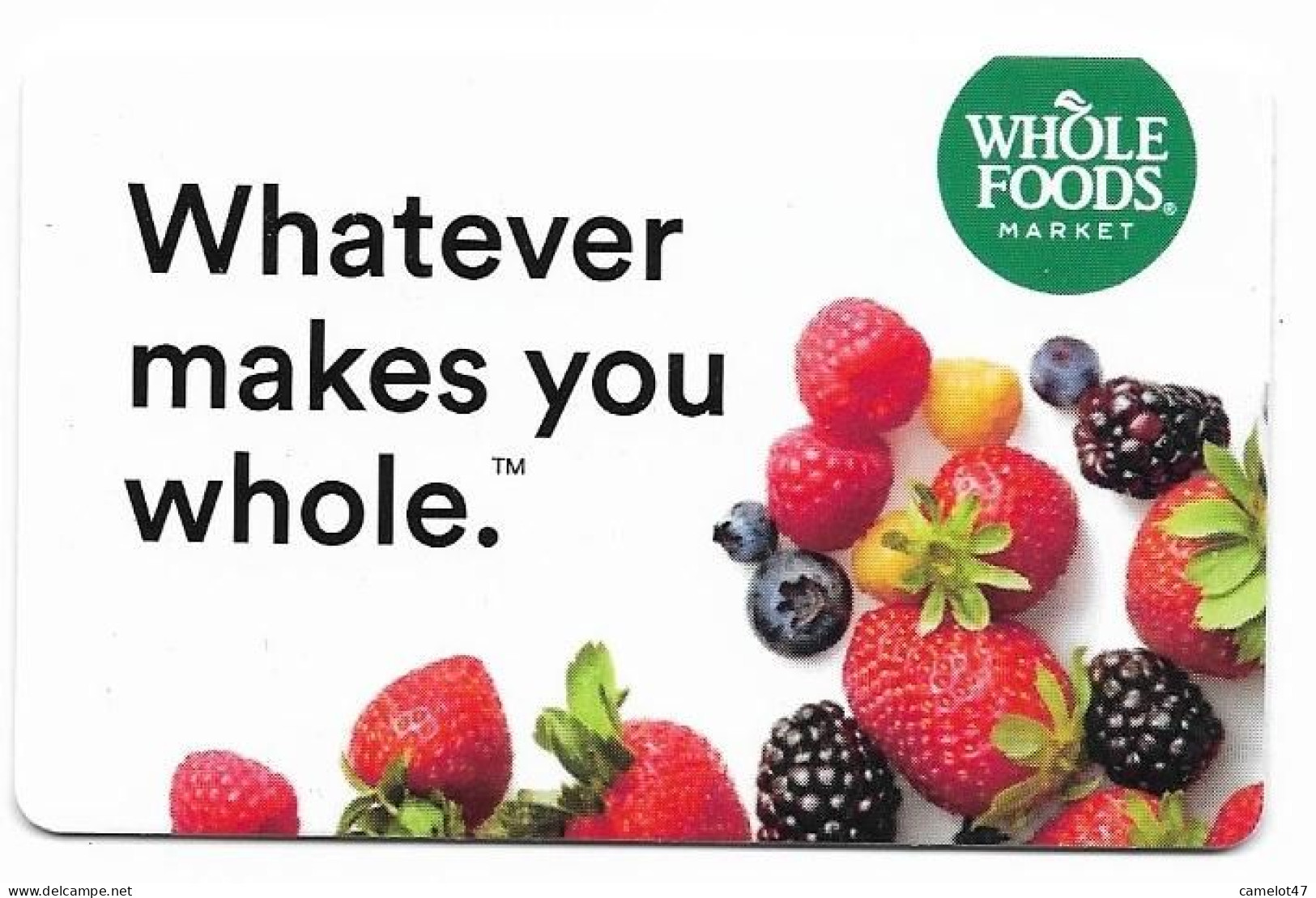 Whole Foods, U.S.A., Carte Cadeau Pour Collection, Sans Valeur, # Wholefoods-29 - Cartes De Fidélité Et Cadeau