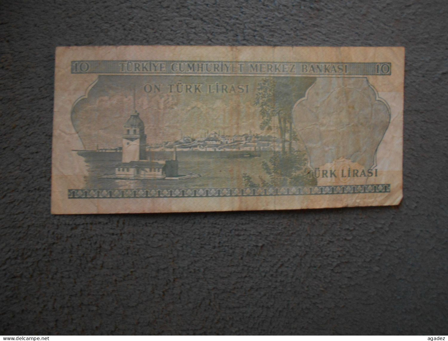 Ancien Billet De Banque Turquie 1970  10 Lirasi - Otros – Asia