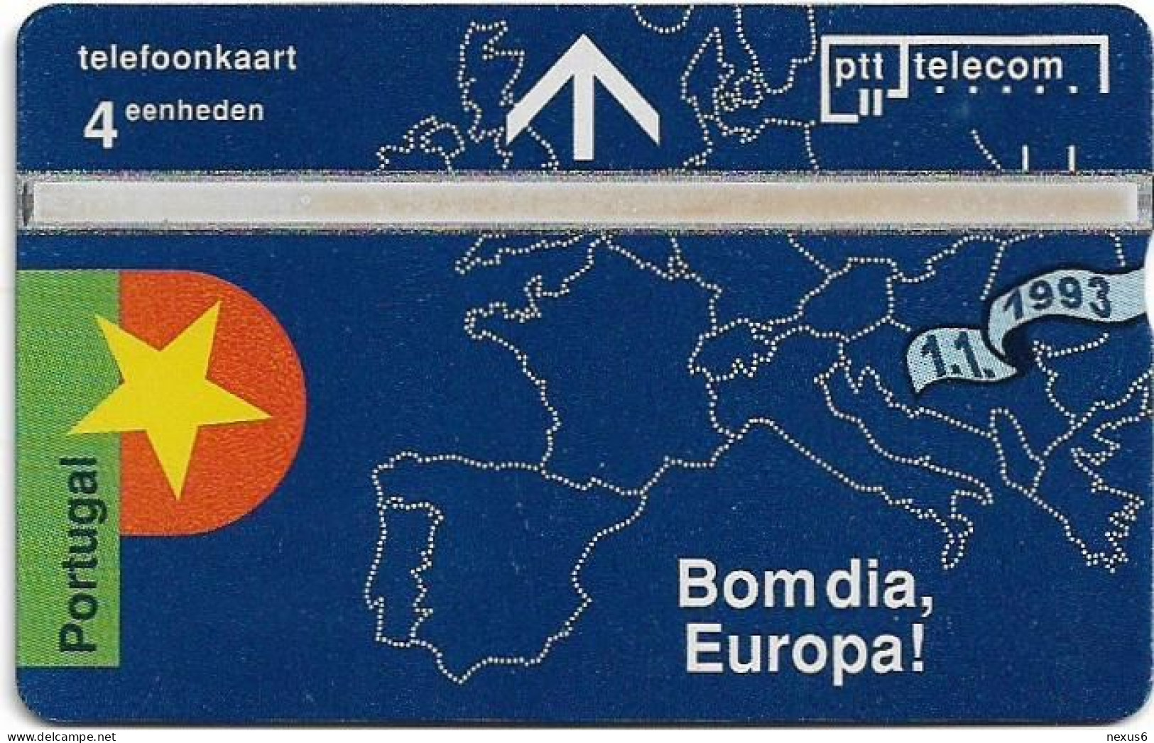 Netherlands - KPN - L&G - R040-07 - Portugal, Bomdia Europa! - 303L - 03.1993, 4Units, 5.000ex, Mint - Privées