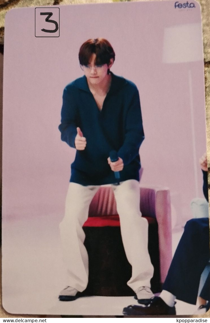 Photocard K POP Au Choix  BTS  Festa 2021 V Taehyung - Objets Dérivés