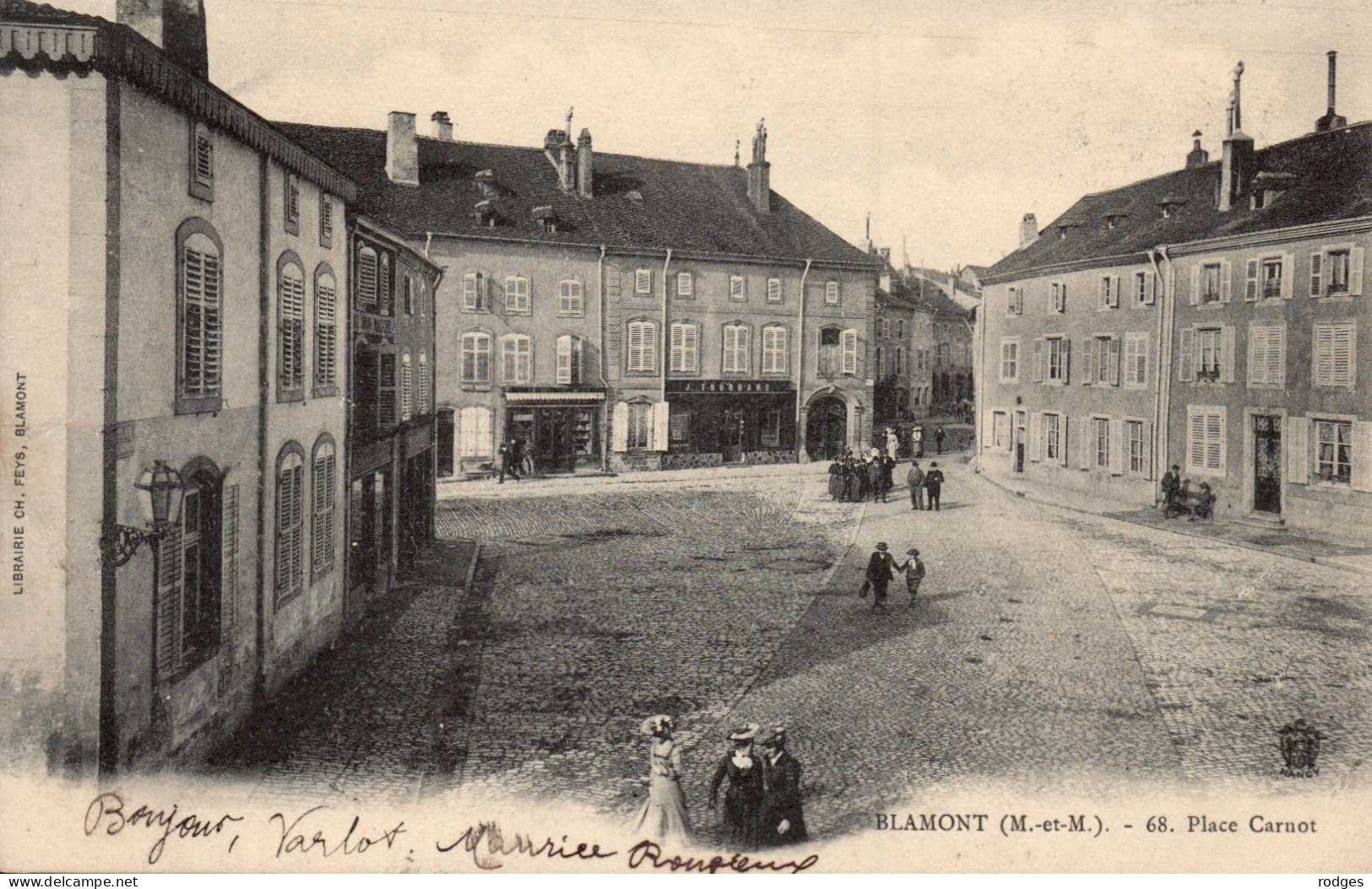 54 , Cpa  BLAMONT , 68 , Place Carnot  (11283) - Blamont