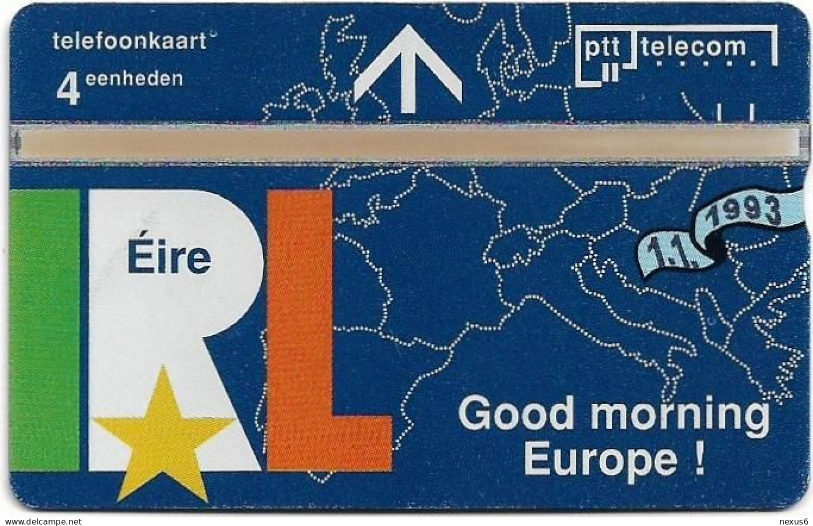 Netherlands - KPN - L&G - R040-10 - Eire, Good Morning Europe! - 303L - 03.1993, 4Units, 5.000ex, Mint - Privat