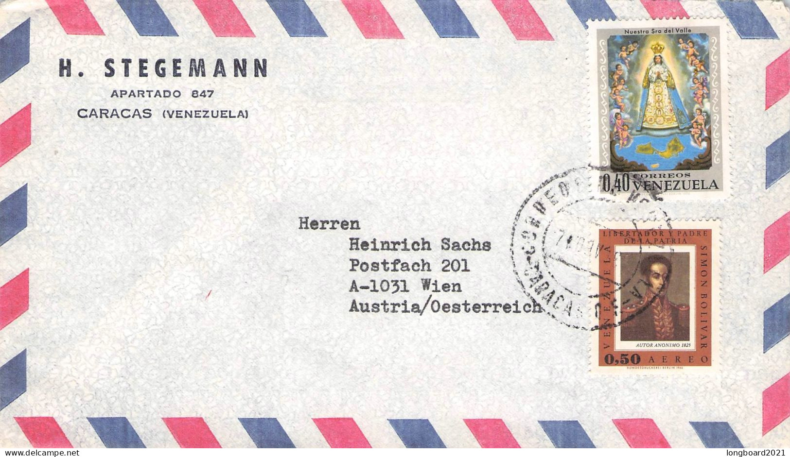 VENEZUELA - AIRMAIL > WIEN/AT / 7014 - Venezuela