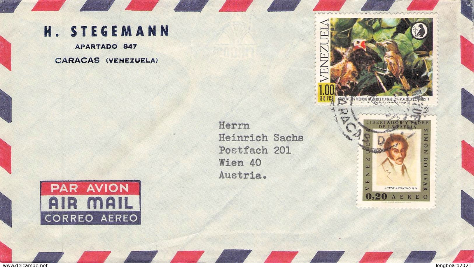 VENEZUELA - AIRMAIL > WIEN/AT / 7017 - Venezuela