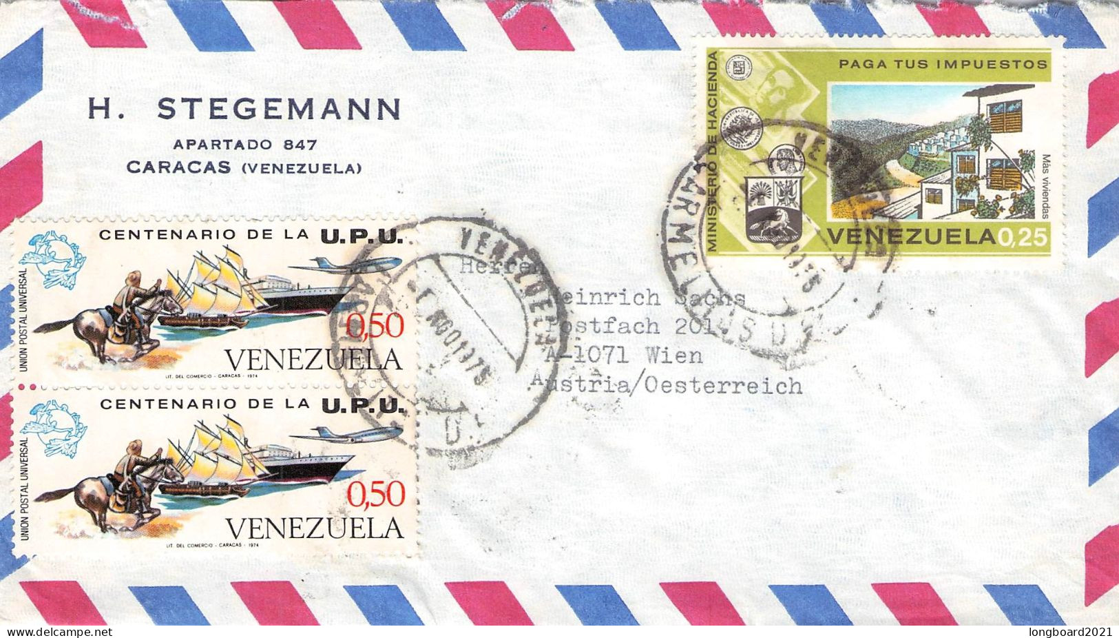 VENEZUELA - AIRMAIL > WIEN/AT / 7026 - Venezuela