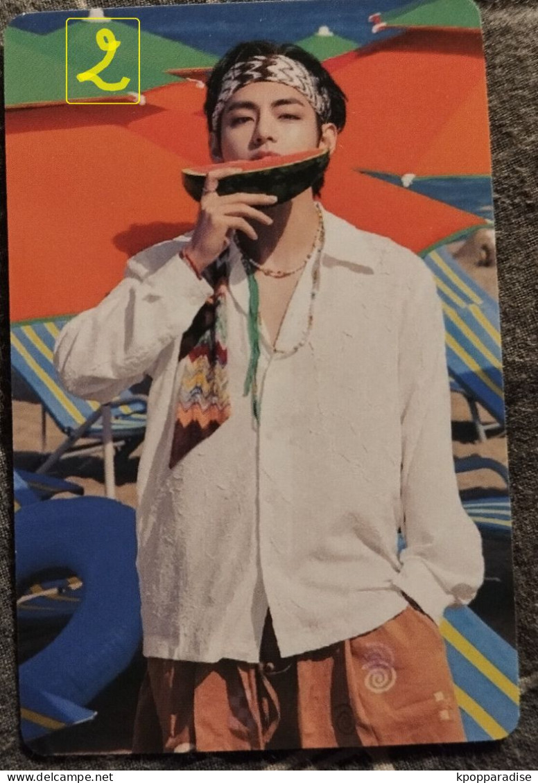 Photocard K POP Au Choix  BTS Permission To Dance Butter V Taehyung - Andere Producten