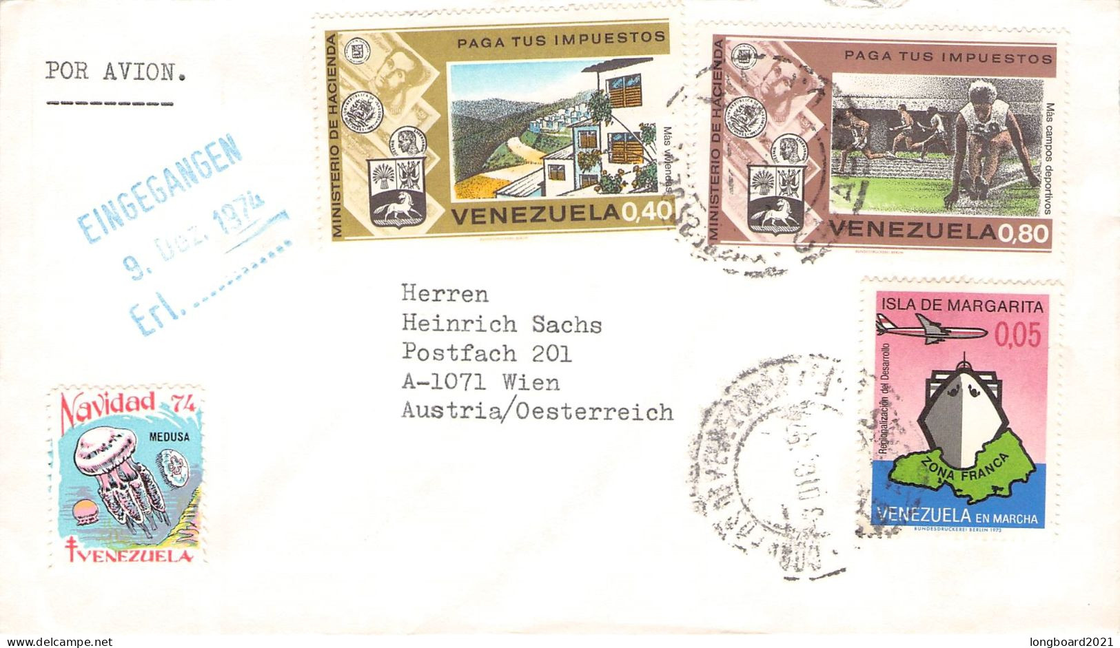 VENEZUELA - AIRMAIL > WIEN/AT / 7028 - Venezuela