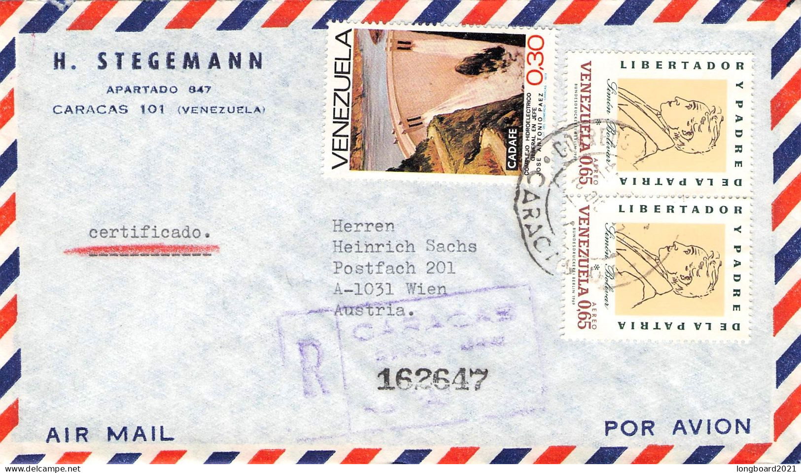 VENEZUELA - AIRMAIL > WIEN/AT / 7032 - Venezuela