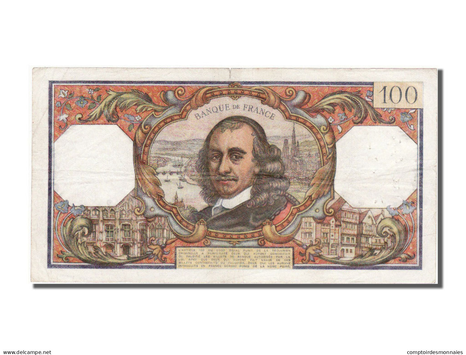 Billet, France, 100 Francs, 100 F 1964-1979 ''Corneille'', 1964, 1964-10-01 - 100 F 1964-1979 ''Corneille''