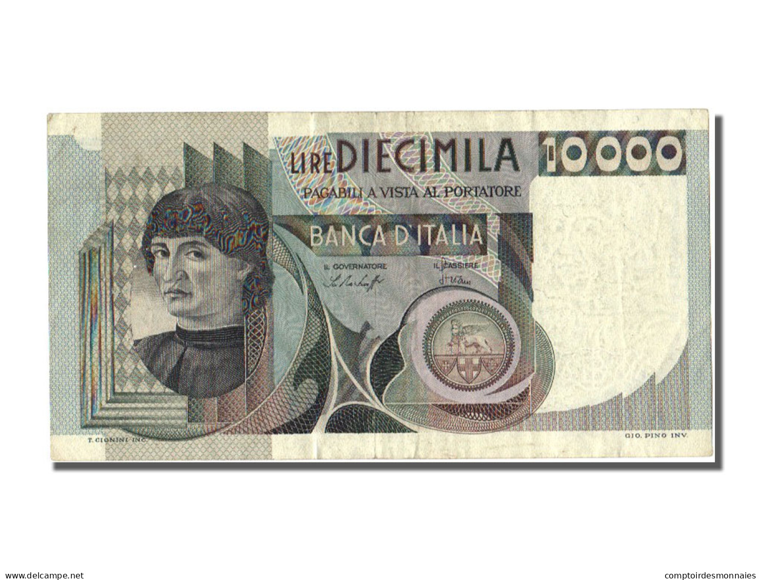 Billet, Italie, 10,000 Lire, 1976, 1976-11-30, TTB - 10000 Liras