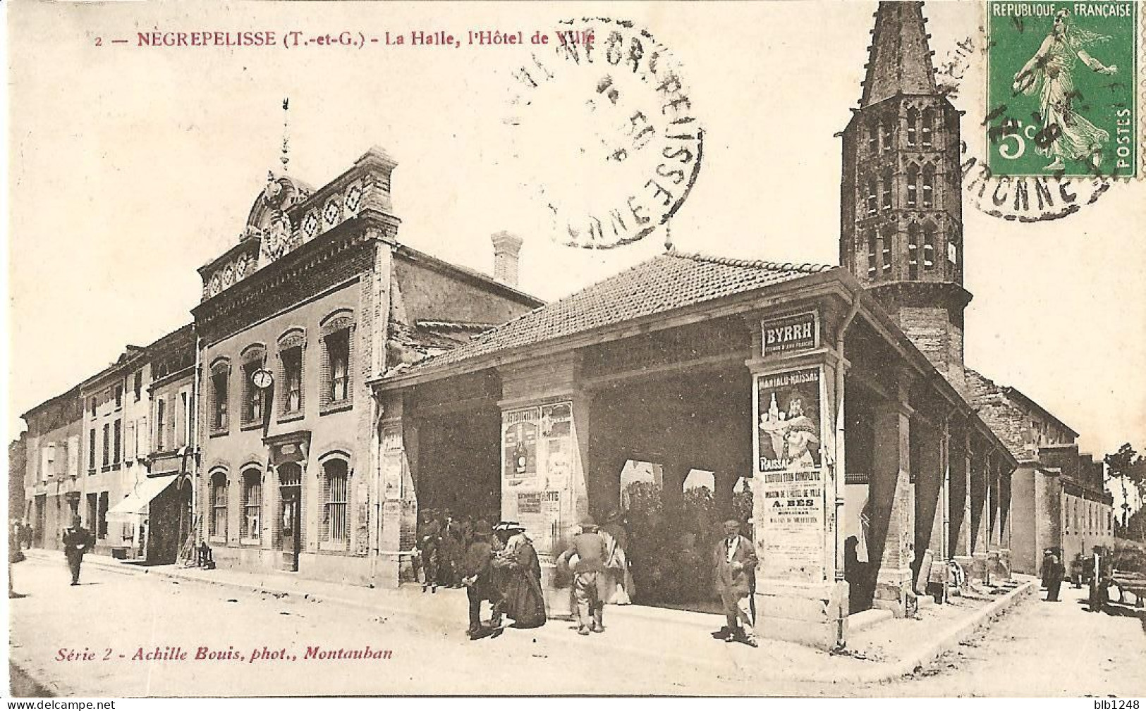 [82] Tarn Et Garonne Negrepelisse - La Halle Et L'Hotel De Ville - Negrepelisse