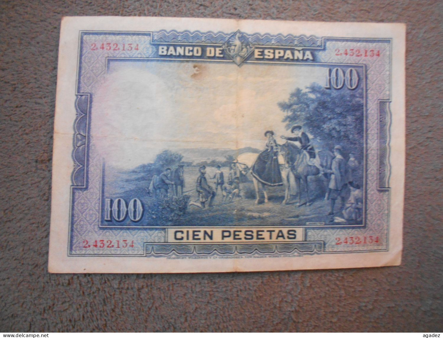 Ancien Billet De Banque Espagne 100 Pesetas  1928 - 100 Pesetas