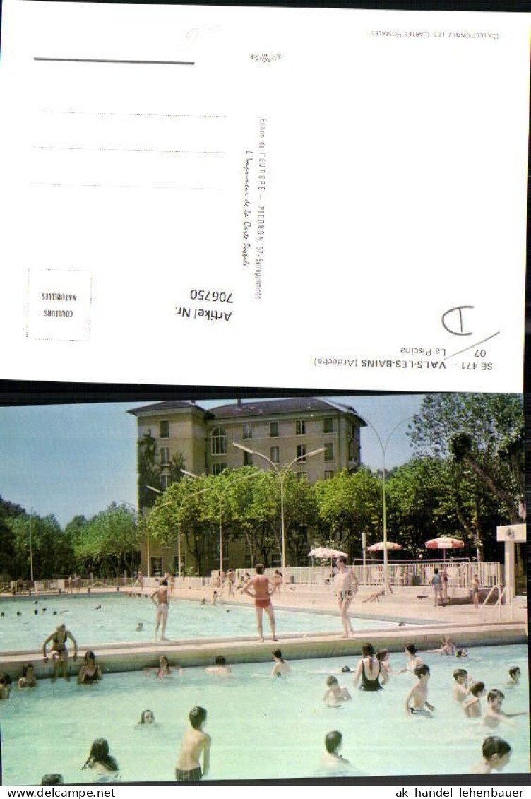 706750 Ardeche Vals Les Bains Auvergne Rhone Alpes Freibad Bad Bademode - Largentiere