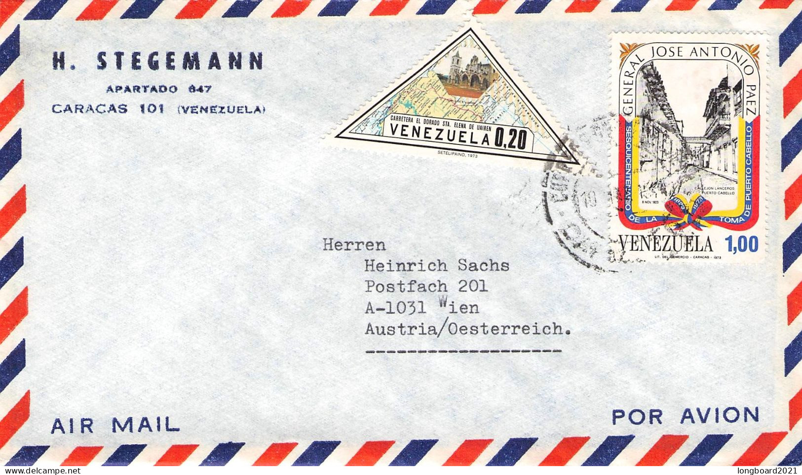 VENEZUELA - AIRMAIL > WIEN/AT / 7042 - Venezuela