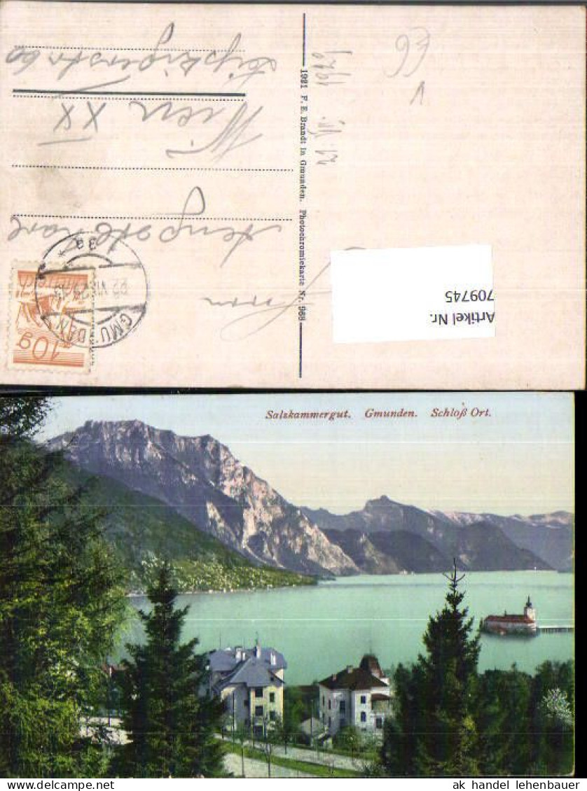 709745 Gmunden Am Traunsee Schloss Ort Orth  Pub Brandt 968 - Gmunden