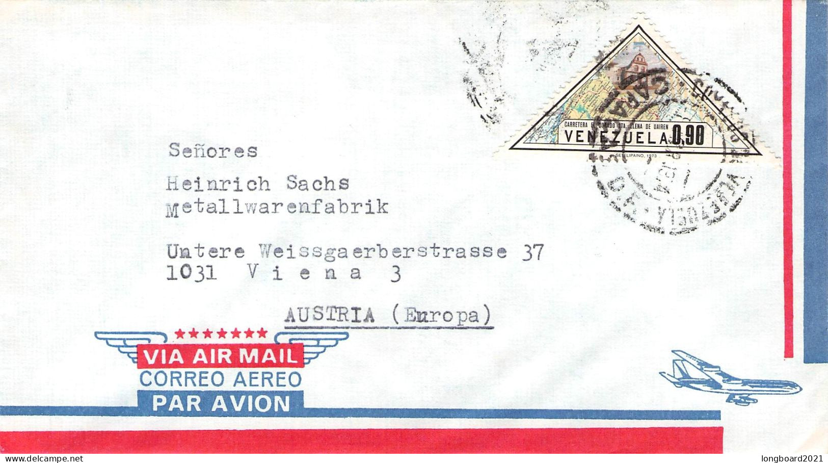 VENEZUELA - AIRMAIL > WIEN/AT / 7043 - Venezuela