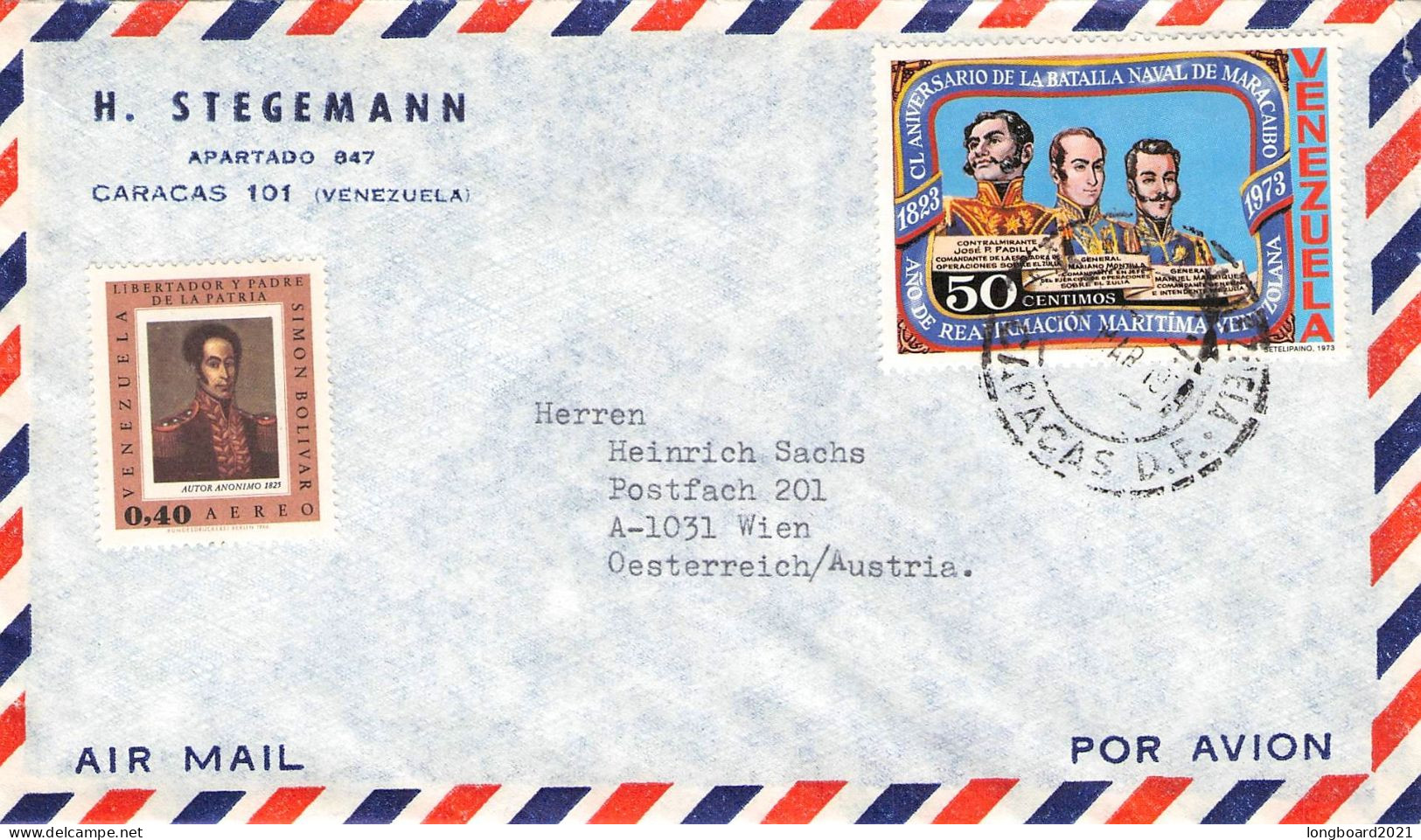 VENEZUELA - AIRMAIL > WIEN/AT / 7044 - Venezuela