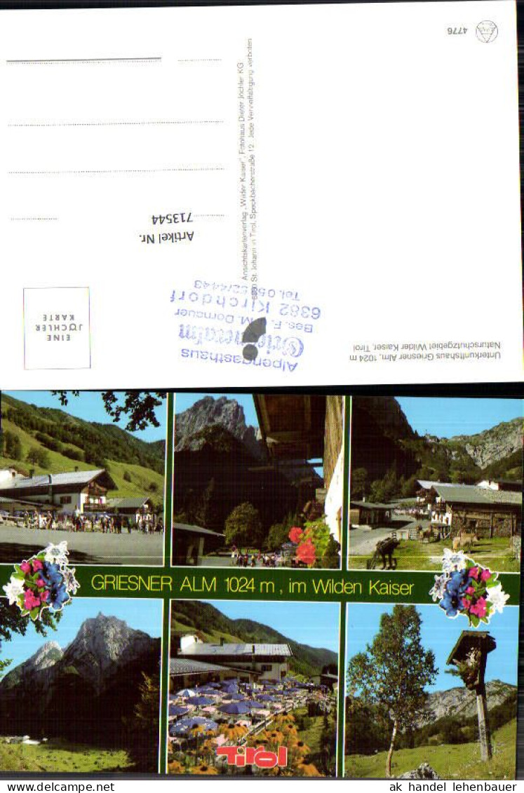 713544 Wilde Kaiser Tirol Griesner Alm Kirchdorf - Ehrwald