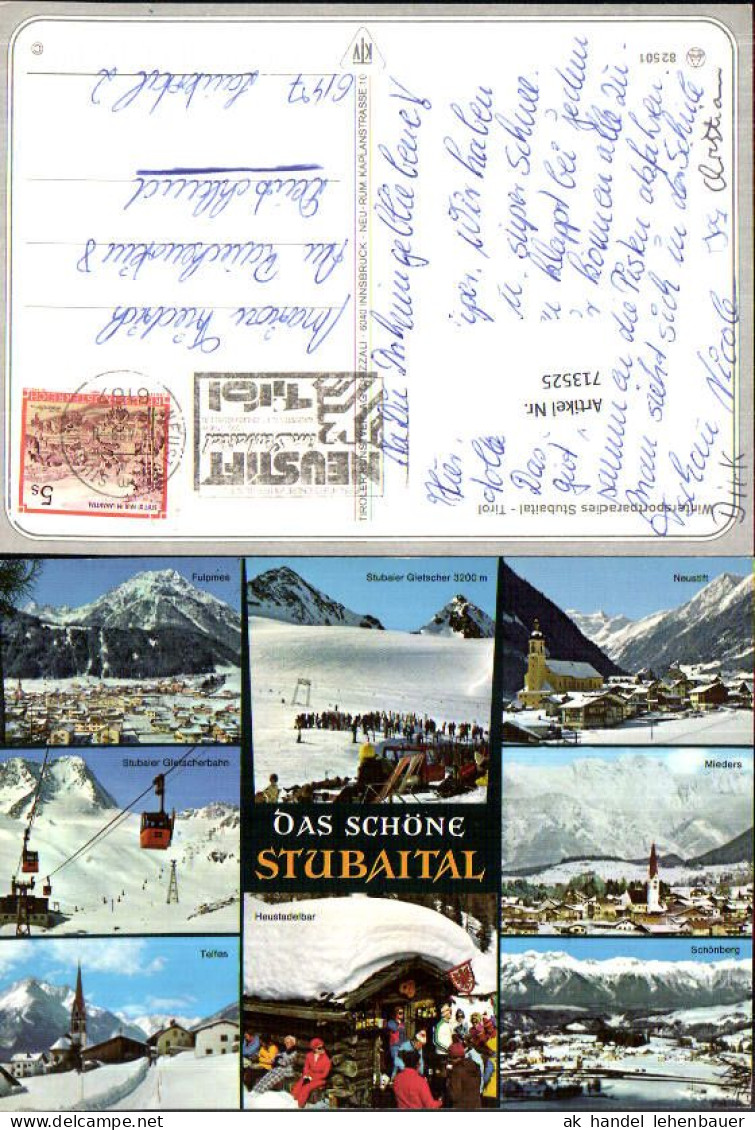 713525 Stubaital Stubai Mieders Neustift Tirol - Neustift Im Stubaital