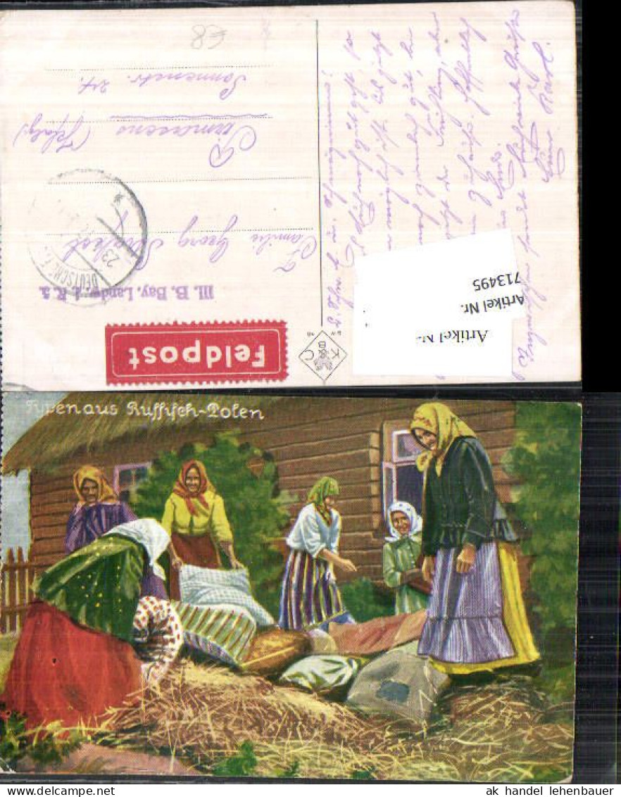 713495 Typen Aus Russisch-Polen Volkstypen Russia Russland Poland Feldpost - Europe