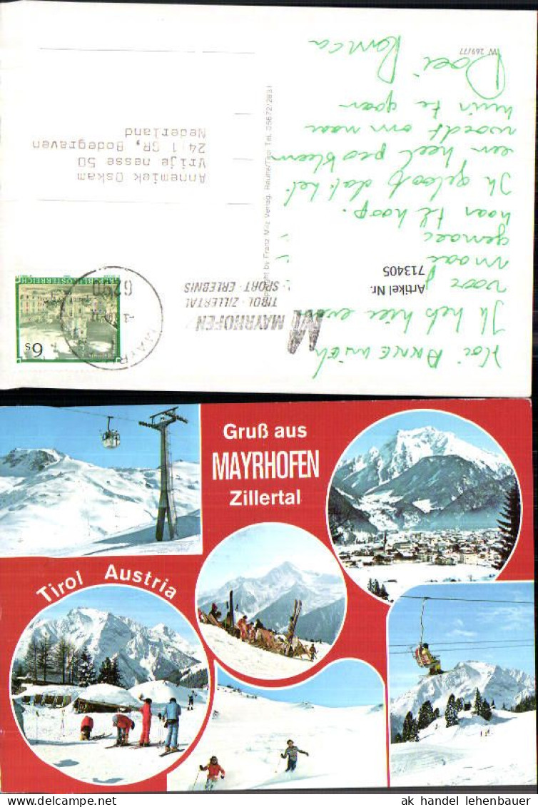 713405 Mayrhofen Im Zillertal Tirol - Zillertal