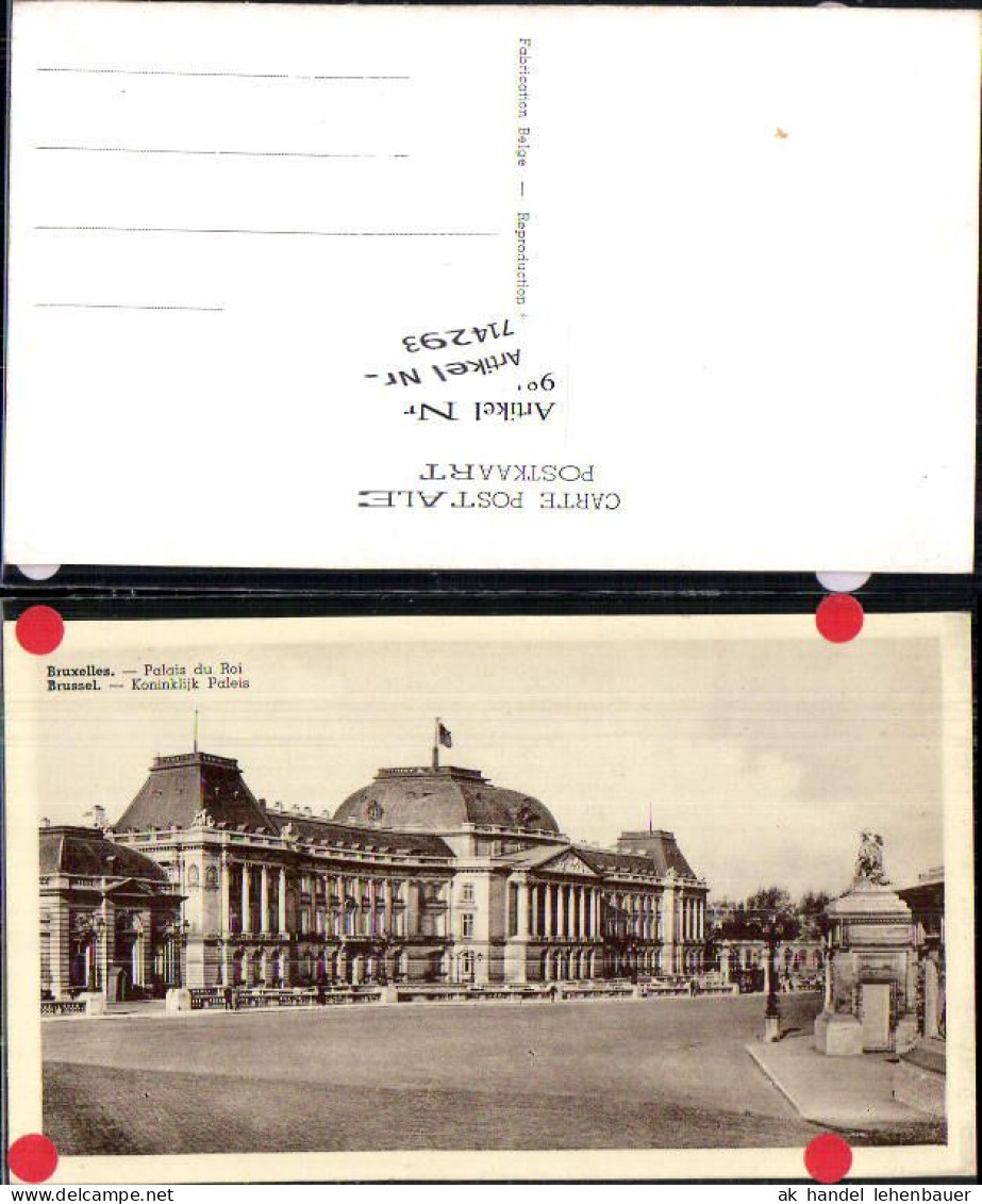 714293 Brüssel Bruxelles Palais Du Roi  - Non Classés
