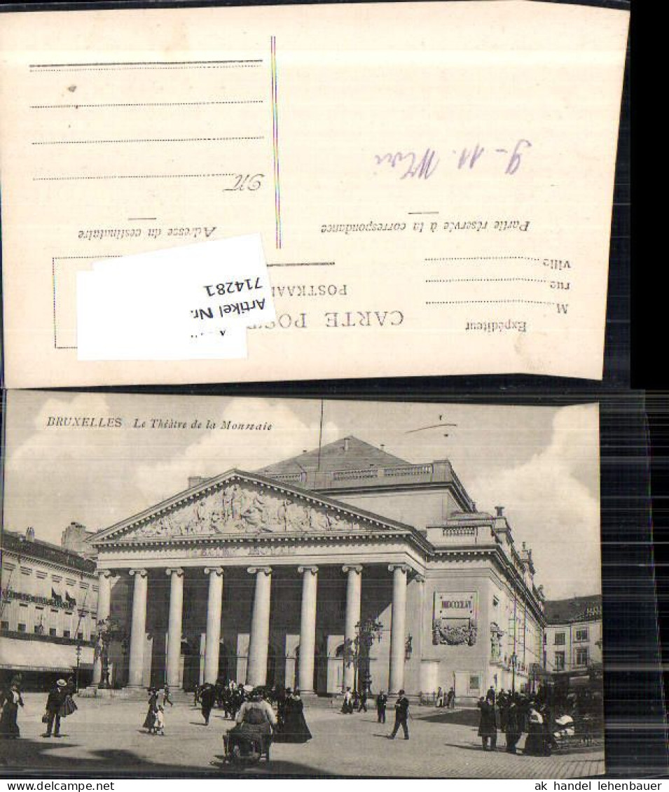 714281 Brüssel Bruxelles Theatre Theater De La Monnaie  - Zonder Classificatie