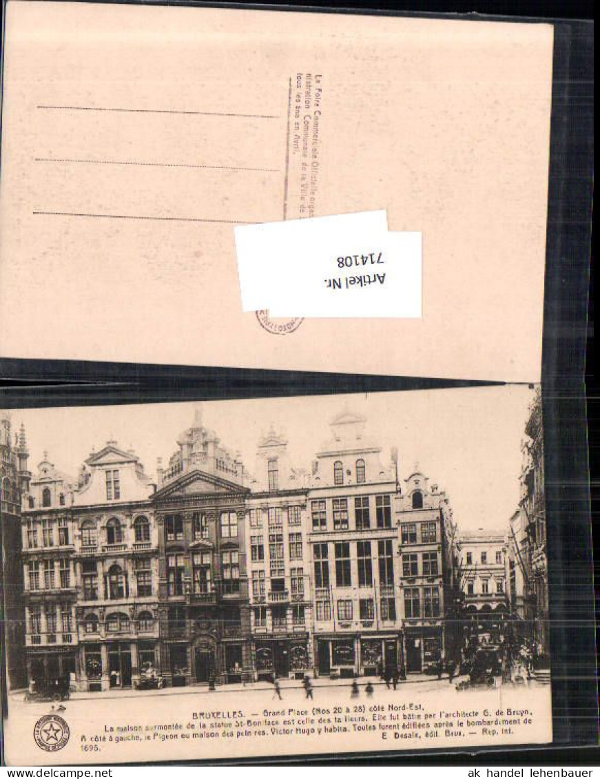 714108 Brüssel Bruxelles Grand Place Cote Nord Est  - Non Classificati