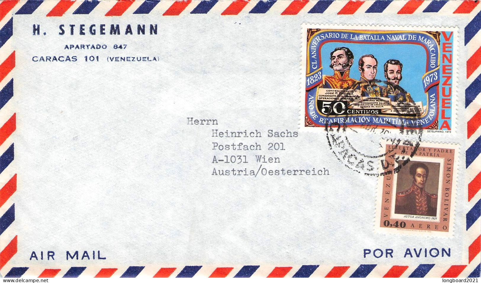 VENEZUELA - AIRMAIL > WIEN/AT / 7046 - Venezuela