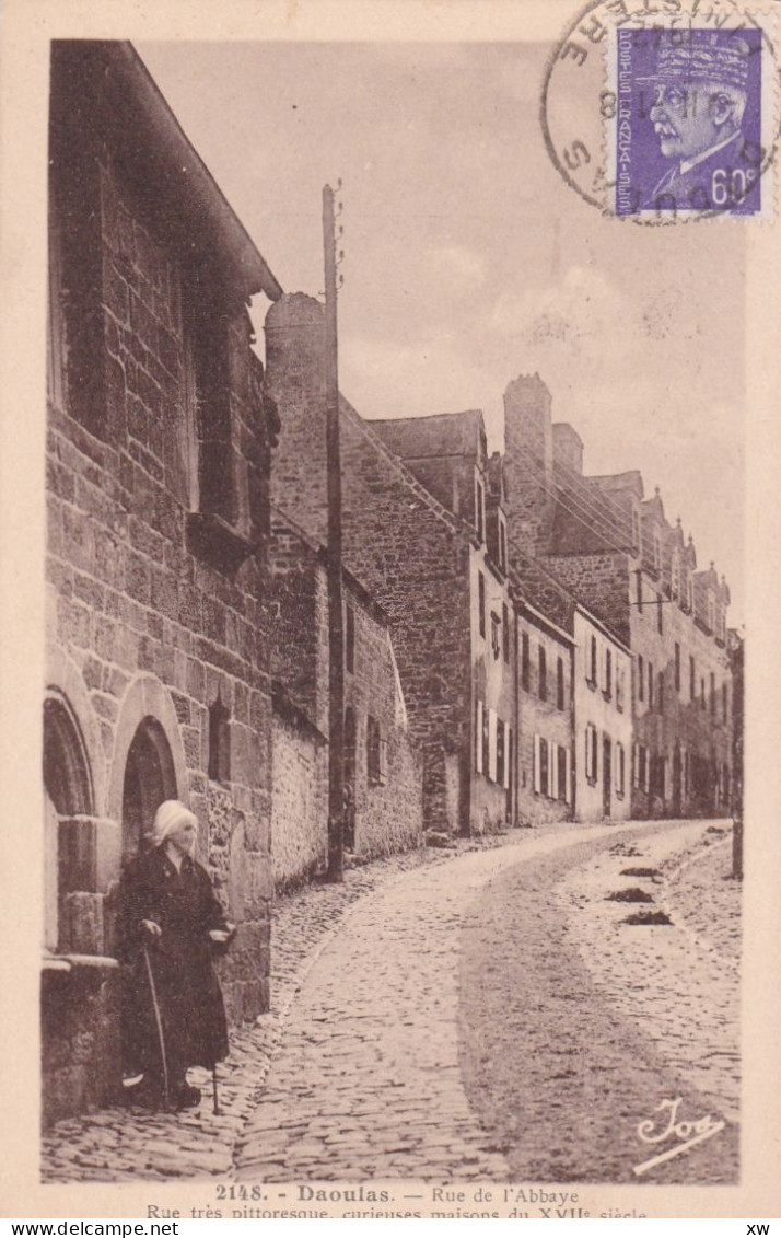 DAOULAS -29- Rue De L'Abbaye - Rue Très Pittoresque, Curieuses Mùaisons Du XVIIe Siècle - 16-03-24 - Daoulas