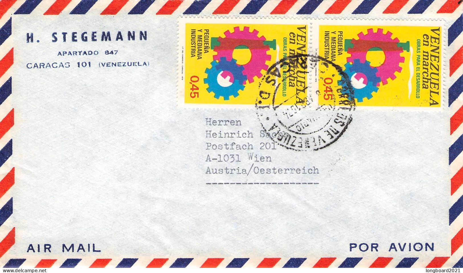 VENEZUELA - AIRMAIL > WIEN/AT / 7048 - Venezuela