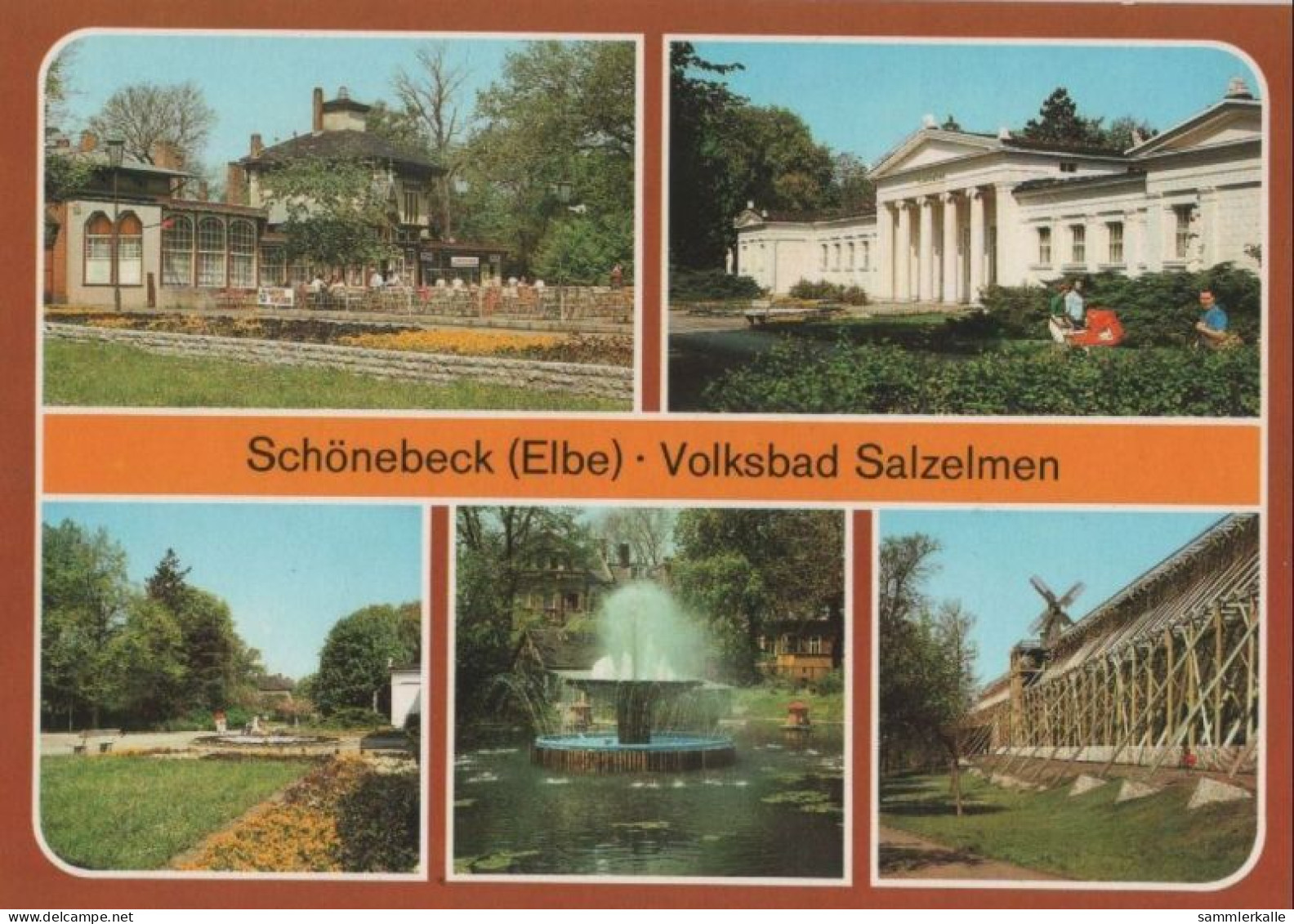 88544 - Schönebeck-Bad Salzelmen - U.a. HO-Gaststätte Kurpark - 1987 - Schönebeck (Elbe)