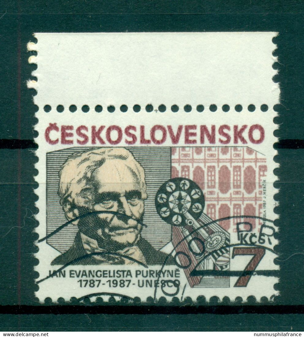 Tchécoslovaquie 1987 - Y & T N. 2738 - Jan Evangelista Purkyne (Michel N. 2927) - Oblitérés