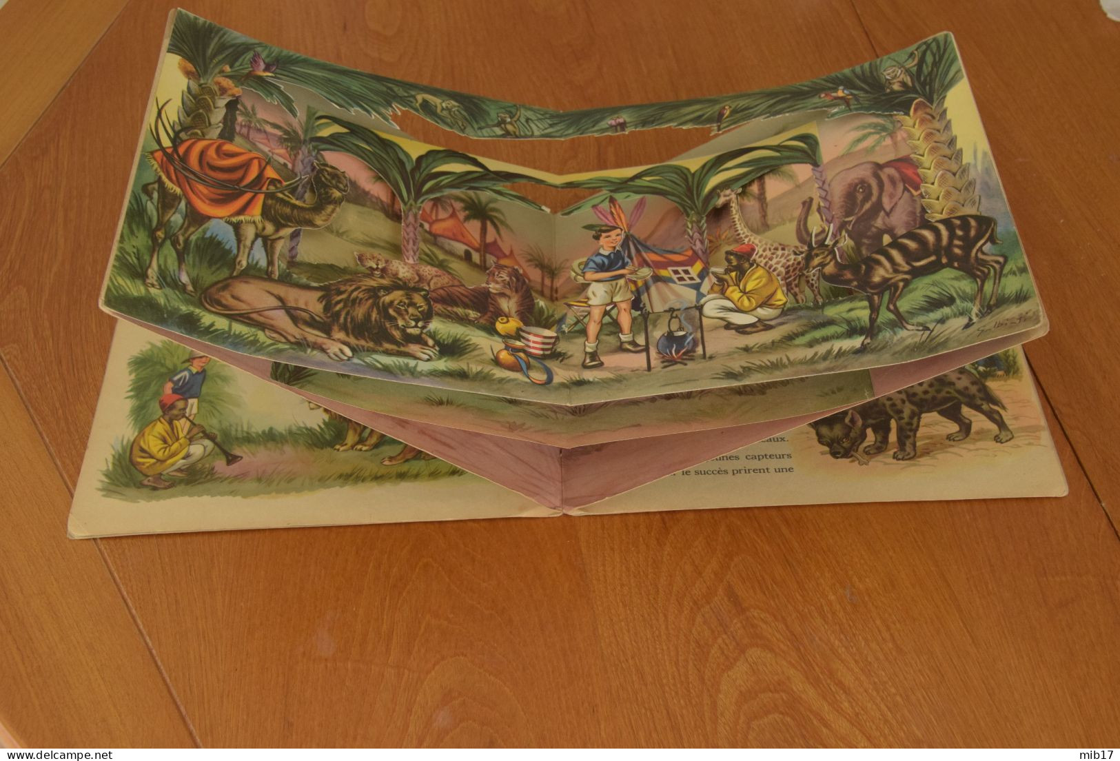 Livre pour enfants chasse magique - pop-up - 1962