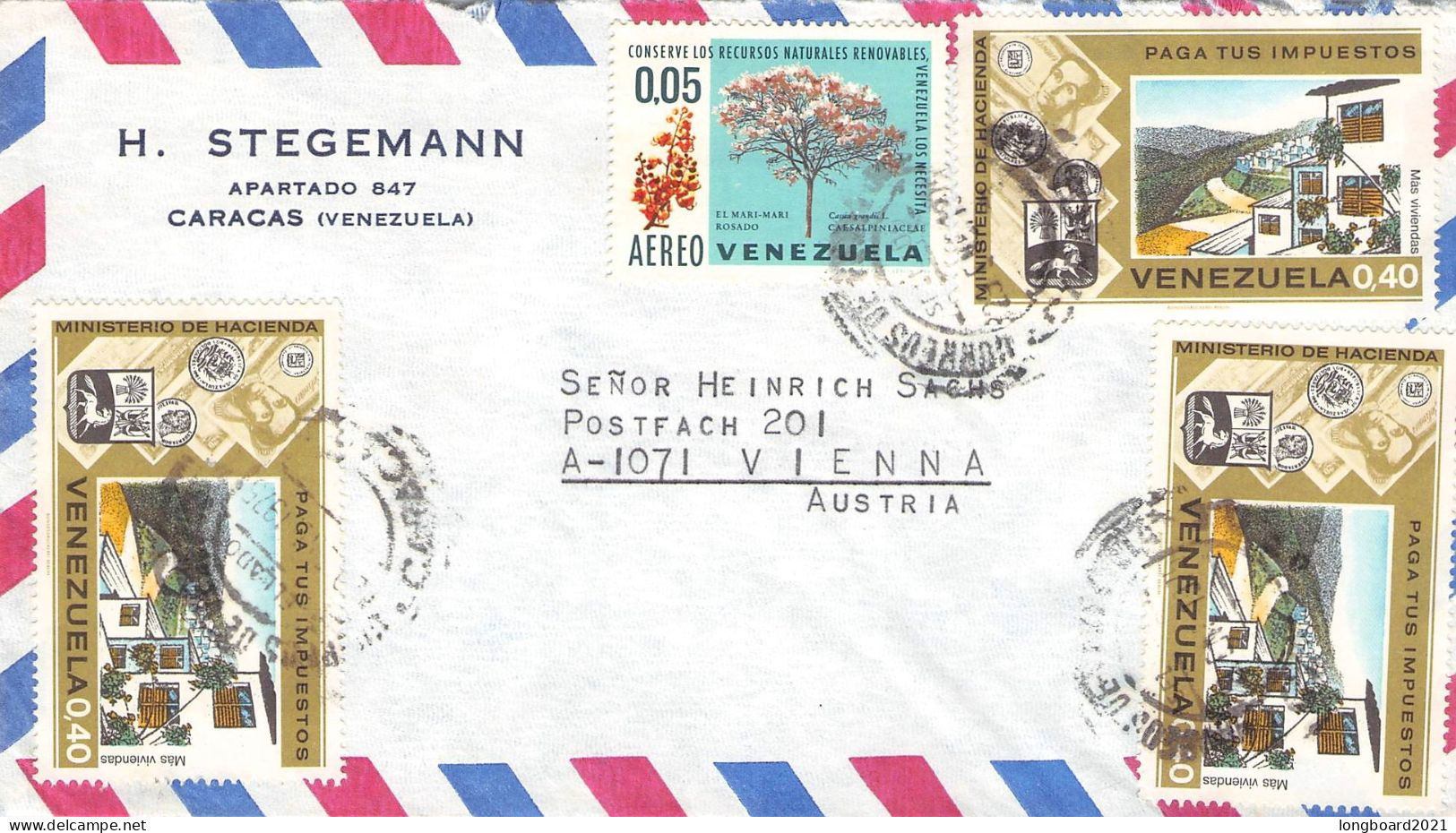 VENEZUELA - AIRMAIL > WIEN/AT / 7058 - Venezuela