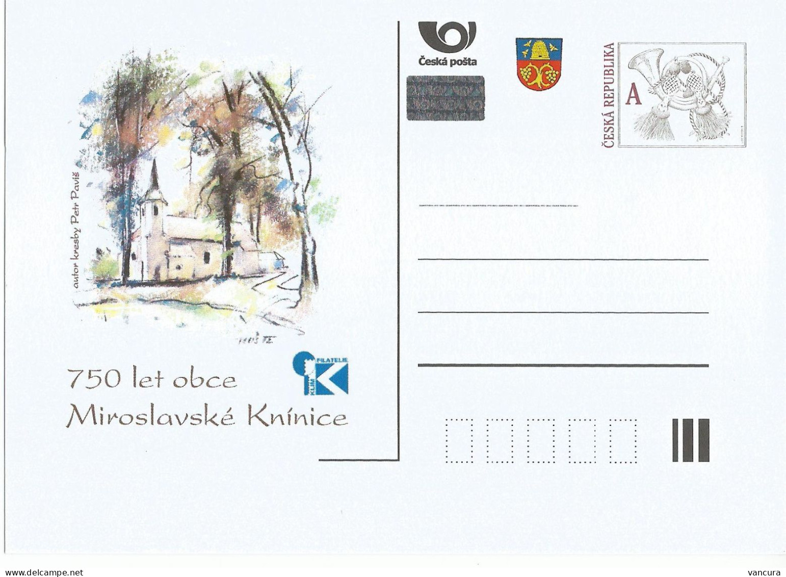 CDV C Czech Republic Anniversary Of Miroslavske Kninice/Deutsch Knönitz Coat Of Arms - Postcards