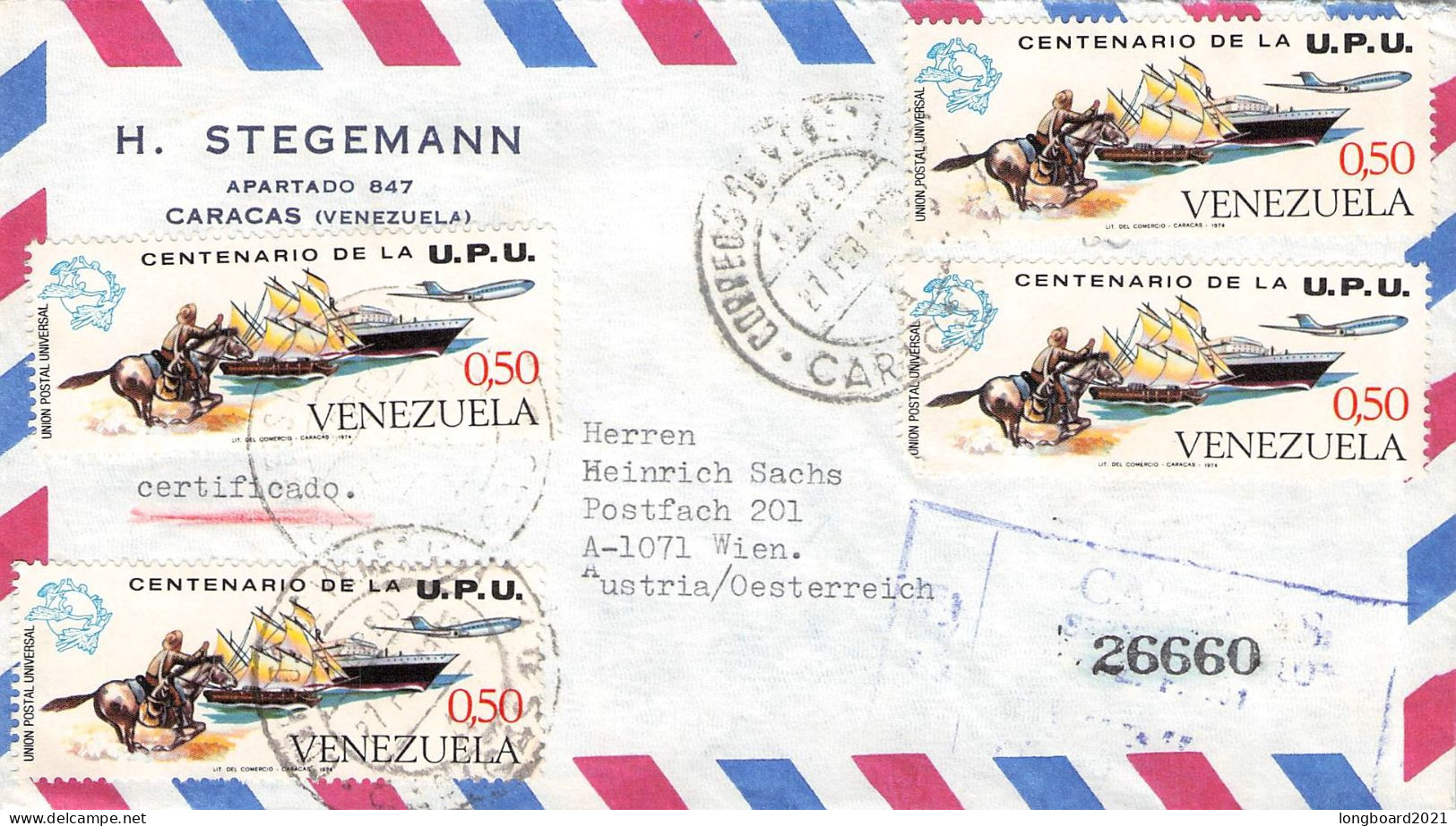 VENEZUELA - AIRMAIL > WIEN/AT / 7066 - Venezuela