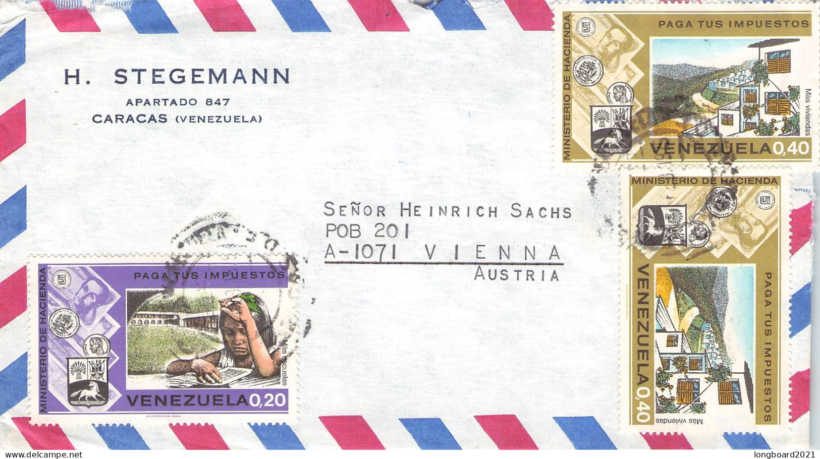 VENEZUELA - AIRMAIL > WIEN/AT / 7067 - Venezuela